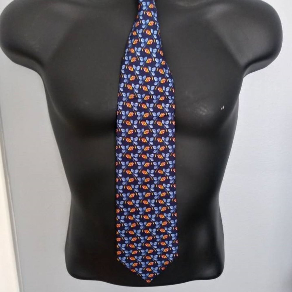 100% Silk Dormeuil Flowered Necktie